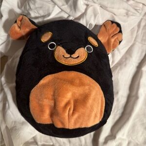 Black and Orange Bear Plush Toy
